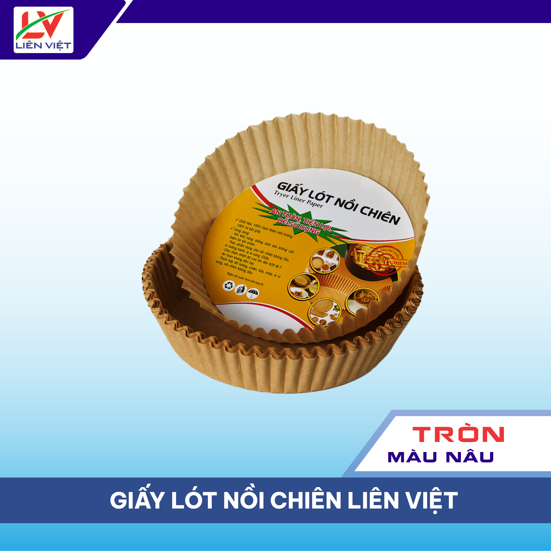 Giấy Lót Nồi Chiên Nâu